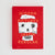 A hardcover book titled 'Hidden Pictures' by Jason Rekulak, featuring a bold red cover with torn white paper overlays and hand-drawn black sketches, photographed flat against a light gray background.