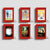 Six illustrated book covers arranged in a 2x3 grid on a light gray background. Each cover has a red border and the title 'HIDDEN PICTURES' at the top, with 'JASON REKULAK' and the edition names printed below.