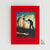 The Burial Edition of the book 'Hidden Pictures' by Jason Rekulak, featuring a bold red cover with a central surreal painting of a silhouetted figure and a hand reaching out, photographed on a clean white background.