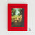 The Gaze Edition of the book 'Hidden Pictures' by Jason Rekulak, featuring a bold red cover with a central surreal photograph of a woman's face and a child in a grassy field.